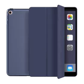   Tok álló, bőr hatású (aktív FLIP, oldalra nyíló, TRIFOLD asztali tartó funkció) SÖTÉTKÉK Apple IPAD 10.2 (2019), Apple IPAD 10.2 (2020), Apple IPAD 10.2 (2021)
