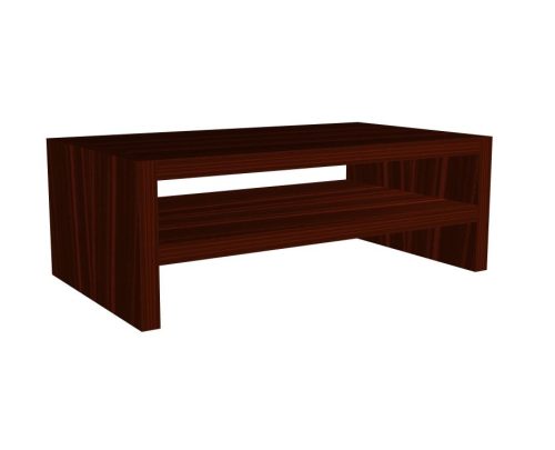 Monitorállvány polccal 42x13x24cm - Mahagóni
