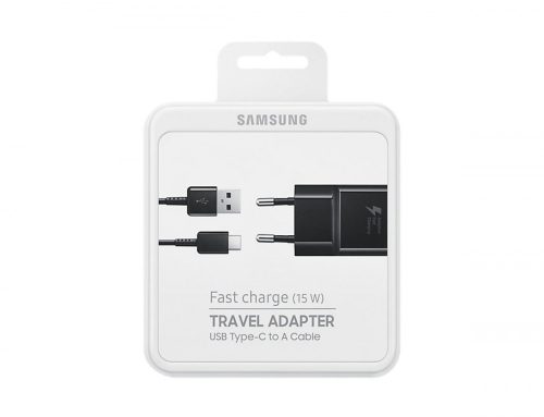 Samsung gyári töltőfej (EP-TA20eBEUGWW) 15W, és microUSB kábel, fekete gyári blister