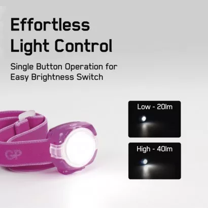 GP LED Fejlámpa CH31 rózsaszín
