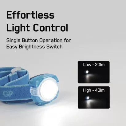 GP LED Fejlámpa CH31 kék