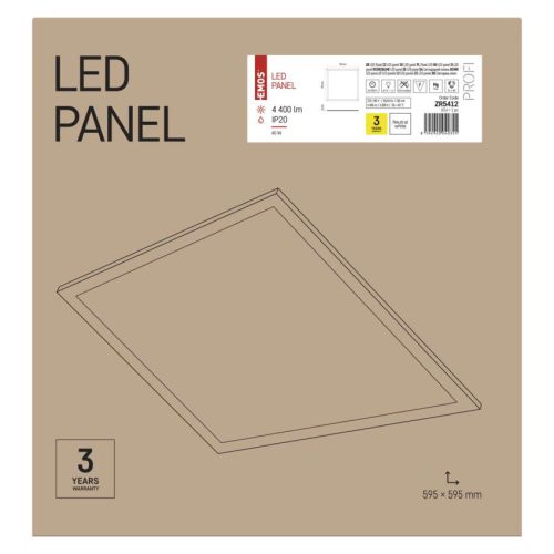 EMOS Profi LED panel beépíthető 4400lm IP20 természetes fehér