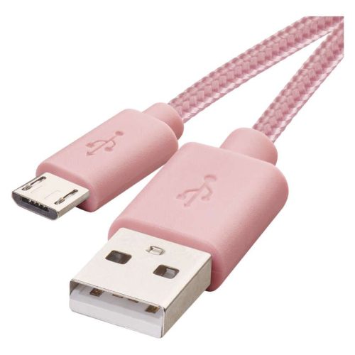 Emos micro USB Töltő- és adatkábel 1 m, pink