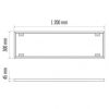 EMOS LED panel keret 30x120cm