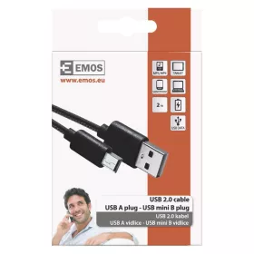   Töltő- és adatkábel USB-A 2.0 / micro USB-B 2.0, 2 m, fekete