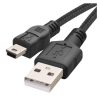 Töltő- és adatkábel USB-A 2.0 / micro USB-B 2.0, 2 m, fekete