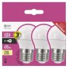 EMOS Classic LED izzó kisgömb E27 6W 470lm természetes fehér 3db