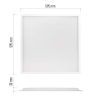 Emos Maxxo LED panel beépíthető négyzet 4000lm, term. fehér, 595×595×30mm