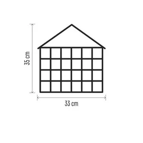 LED adventi naptár, fa, 35x33 cm, 2x AA, beltéri, meleg fehér, időzítő