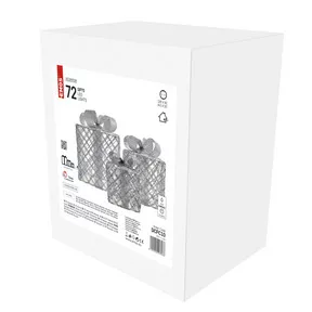 LED ajándékok, 3 méret, beltéri, hideg fehér, időzítő