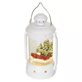 LED karácsonyi lámpa, 19,5 cm, 3x AA, beltérre, meleg fehér, időzítő