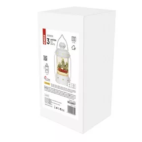 LED karácsonyi lámpa, 19,5 cm, 3x AA, beltérre, meleg fehér, időzítő