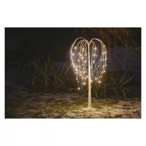 LED karácsonyfa, 120 cm, kültérre és beltérre, meleg fehér