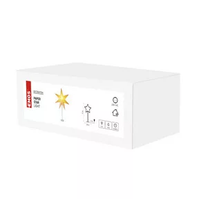 LED papír csillag, talpas, 45 cm, beltérre