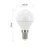 EMOS True Light LED izzó E14 4.2W 470lm természetes fehér