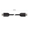 EMOS HDMI kábel 2.0 A-A dugó 0.75m