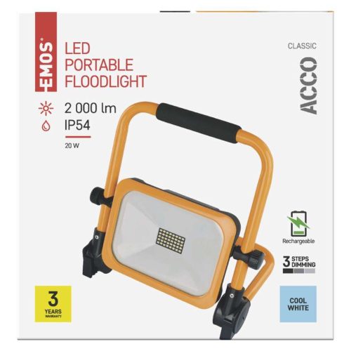 EMOS Profi LED reflektor ACCO 20W 2000lm IP54 hideg fehér