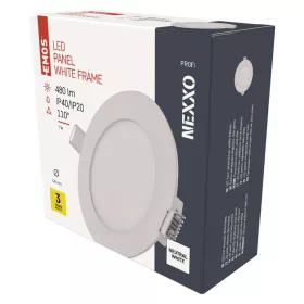   LED süllyesztett lámpatest NEXXO, kerek, fehér, 7W, természetes fehér