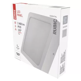   LED felületi lámpatest RUBIC, négyzet, fehér, 24W, természetes fehér