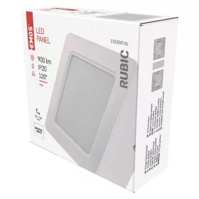   LED felületi lámpatest RUBIC, négyzet, fehér, 9W, természetes fehér