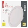 LED süllyesztett lámpatest NEXXO, kerek, fehér, 18W, meleg fehér