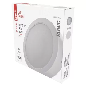  LED süllyesztett lámpatest RUBIC, kerek, fehér, 24W, természetes fehér
