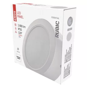   LED felületi lámpatest RUBIC, négyzet, fehér, 18W, természetes fehér