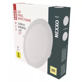   LED süllyesztett lámpatest NEXXO, kerek, fehér, 24W, meleg fehér