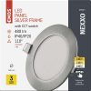 LED süllyesztett lámpatest NEXXO, kerek, ezüst, 7W, CCT