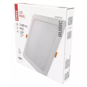   LED felületi lámpatest RUBIC, négyzet, fehér, 24W, természetes fehér