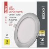 LED süllyesztett lámpatest NEXXO, kerek, ezüst, 12W, CCT