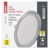 LED süllyesztett lámpatest NEXXO, kerek, ezüst, 18W, CCT