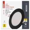 LED süllyesztett lámpatest NEXXO, kerek, fekete, 7W, CCT