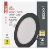 LED süllyesztett lámpatest NEXXO, kerek, fekete, 12W, CCT