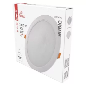   LED süllyesztett lámpatest RUBIC, kerek, fehér, 24W, természetes fehér