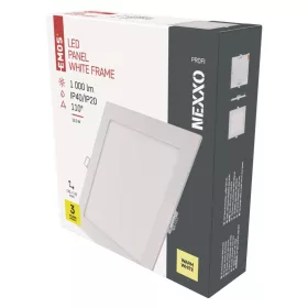   LED süllyesztett lámpatest NEXXO, négyzet, fehér, 12W, meleg fehér