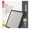 LED felületi lámpatest NEXXO, négyzet, fekete, 21W, CCT