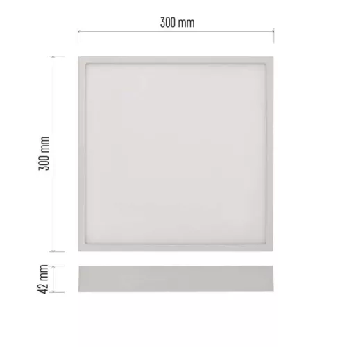 LED felületi lámpatest NEXXO, négyzet, fehér, 28,5W, CCT