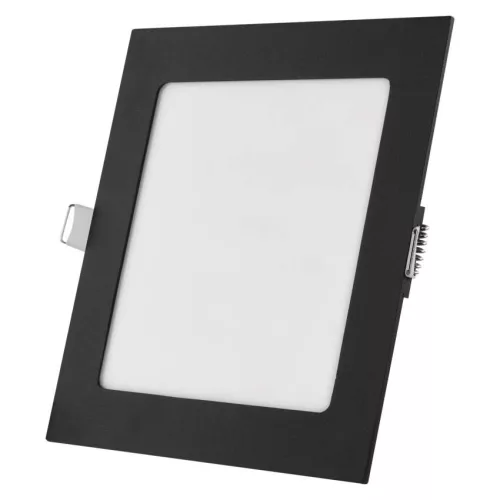 LED süllyesztett lámpatest NEXXO, négyzet, fekete, 12W, CCT