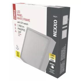 LED felületi lámpatest NEXXO, négyzet, fehér, 21W, CCT