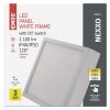 LED felületi lámpatest NEXXO, négyzet, fehér, 12,5W, CCT