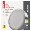 LED felületi lámpatest NEXXO, kerek, ezüst, 12,5W, CCT