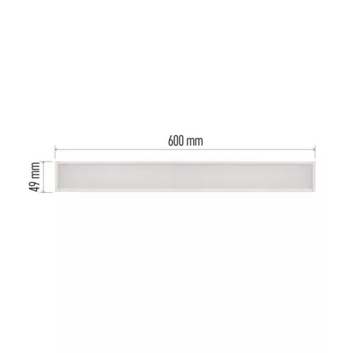 LED lineáris lámpatest ORTO 19W, semleges fehér