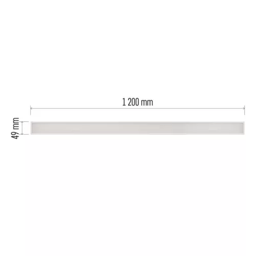 LED lineáris lámpatest ORTO 38W, semleges fehér