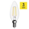 EMOS LED Filament Izzó Gyertya 6W E14 810lm természetes fehér