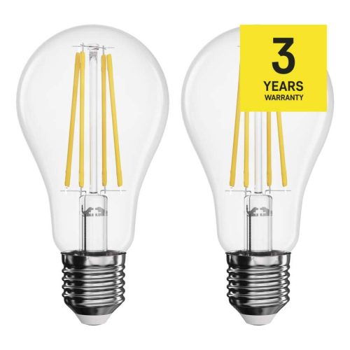 EMOS LED Filament izzó E27 5,9W 470lm meleg fehér 2db