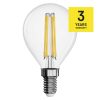 EMOS LED Filament Izzó Kisgömb 3,4W E14 470lm meleg fehér