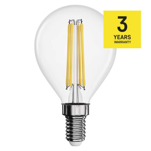 EMOS LED Filament Izzó  Kisgömb 3,4W E14 470lm meleg fehér