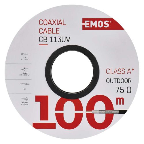 EMOS Koax kábel CB113UV 100m