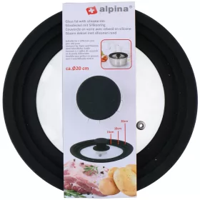 Alpina univerzális üveg/gumi fedő 16-20cm Alpina